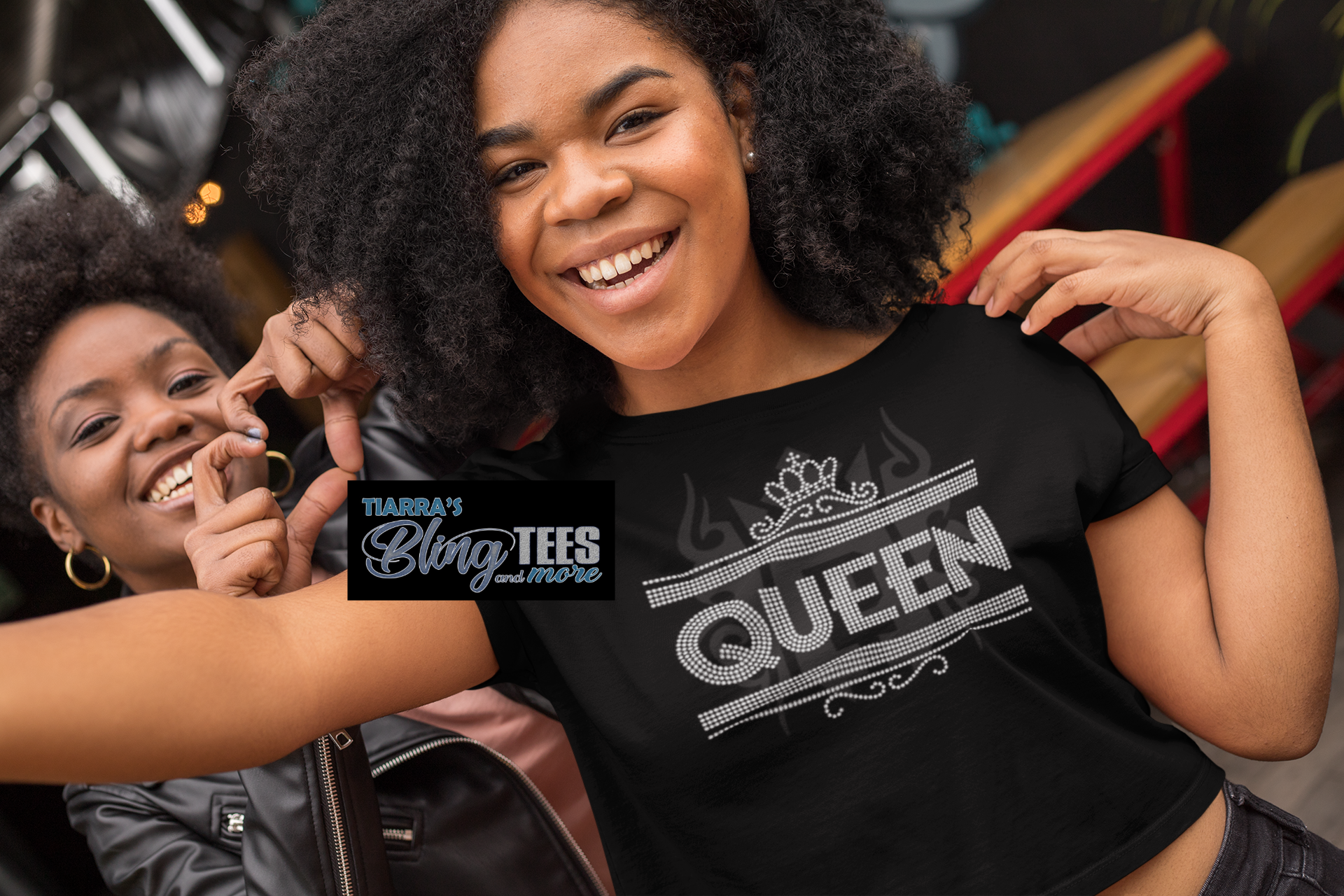 Queen Rhinestone Shirt – Tiarra's Bling Tees and More